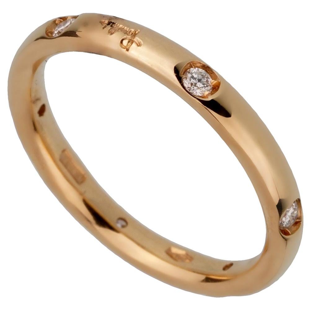 Pomellato Diamond Rose Gold Band Ring For Sale at 1stDibs