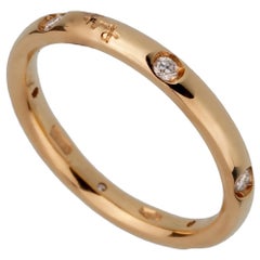 Pomellato Diamond Rose Gold Band Ring