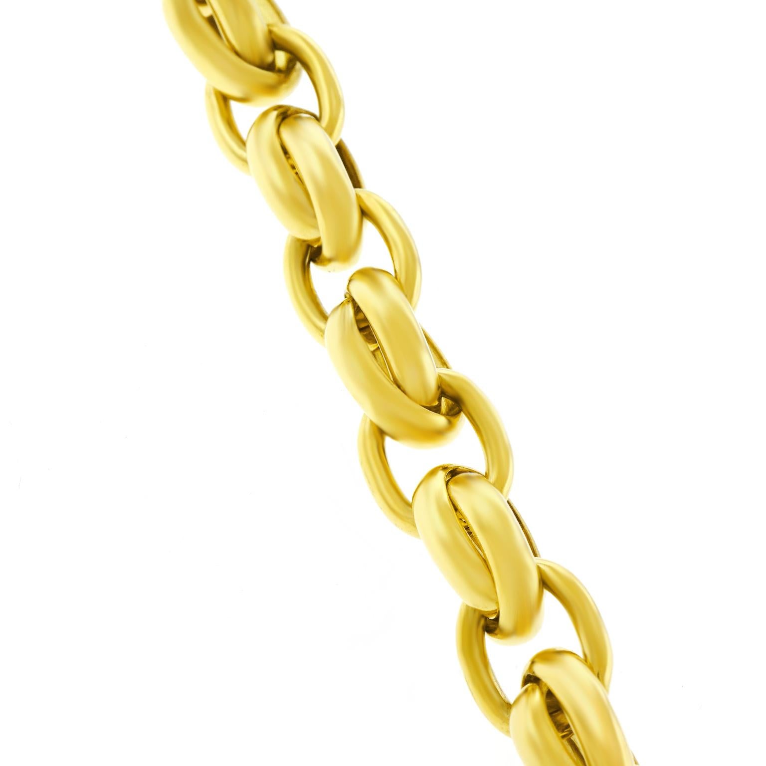 Pomellato Diamond Set Gold Link Bracelet 3
