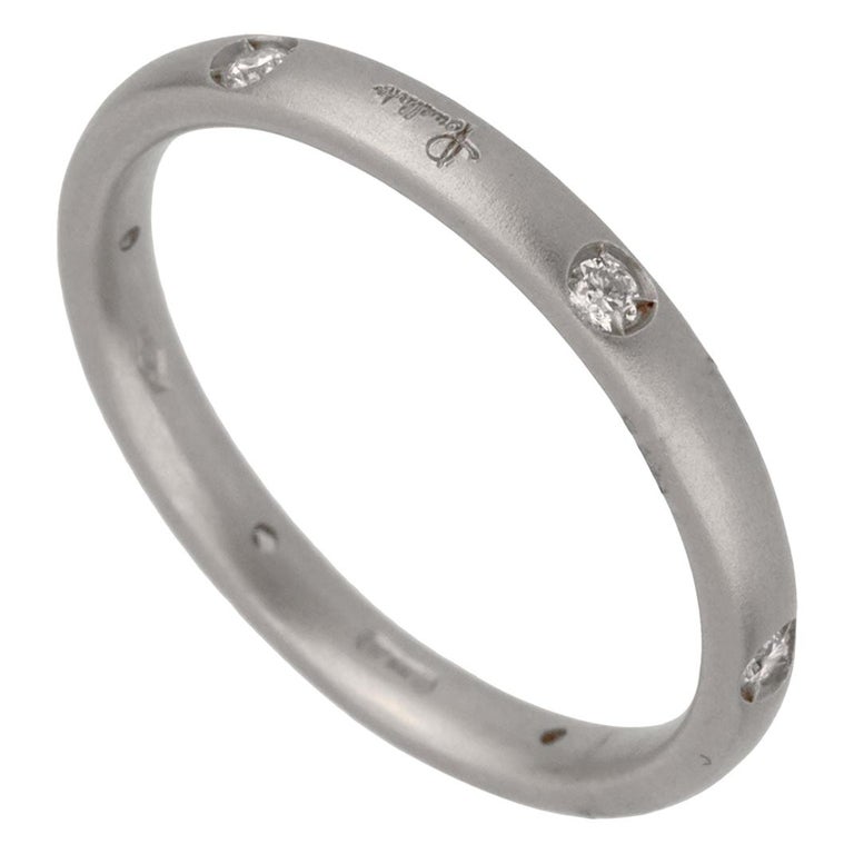 Pomellato Diamond White Gold Band Ring For Sale at 1stDibs