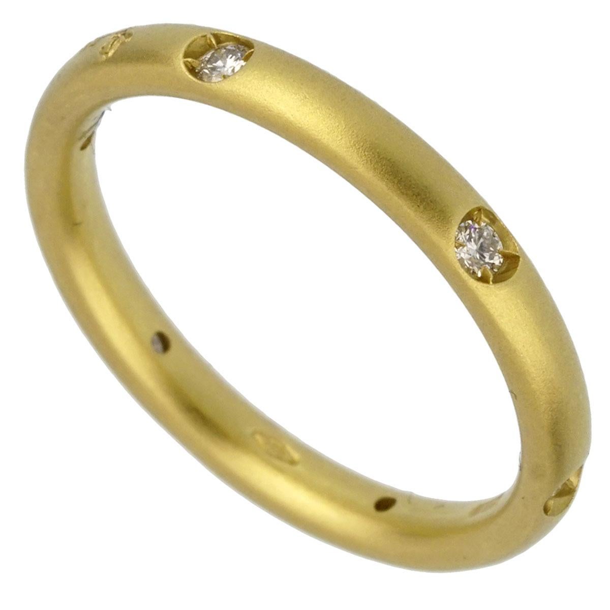 Pomellato Diamond Yellow Gold Band Ring In New Condition In Feasterville, PA