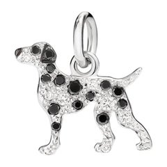 Pomellato:: Dodo Dalmation Pendentif en or 18 carats avec diamants noirs et blancs