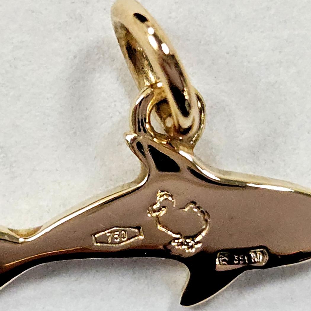 Moderno Ciondolo Squalo Dodo di Pomellato in oro giallo 18 carati - Raro design italiano in vendita