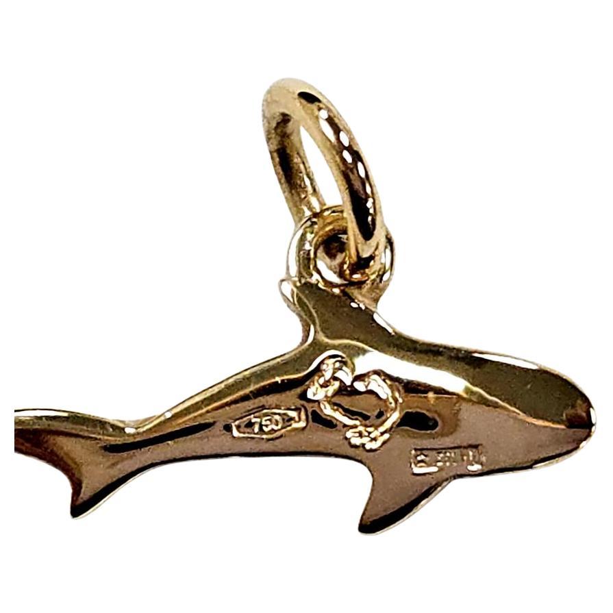 Ciondolo Squalo Dodo di Pomellato in oro giallo 18 carati - Raro design italiano in vendita
