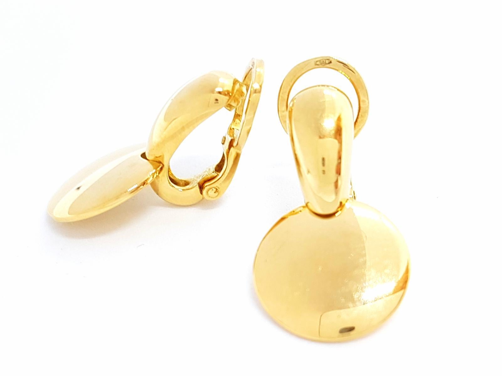 Pomellato Drop Earrings Yellow Gold 4