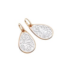 Pomellato Earring in Rose Gold with White Agate O.B103-O7-WA