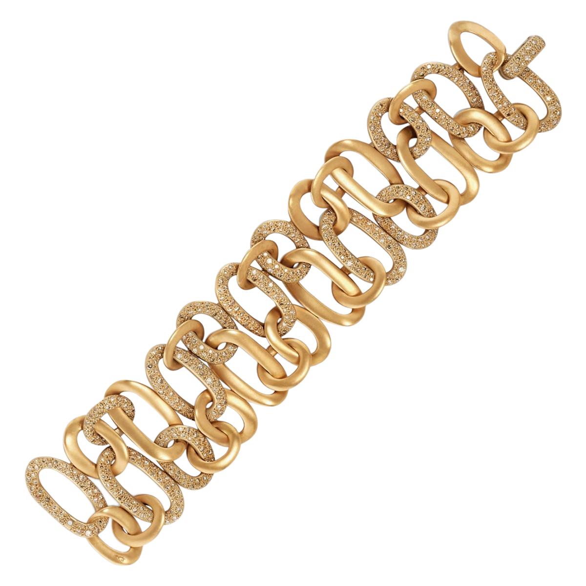 Pomellato Fancy Diamond Chain Rose Gold Bracelet