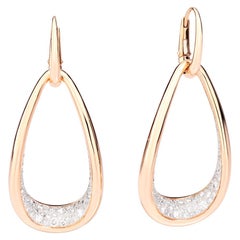 Pomellato Fantina 18 Karat Rose Gold and Diamond Earrings