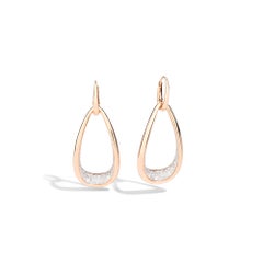 Pomellato Fantina 18 Karat Rose Gold and Diamond Earrings