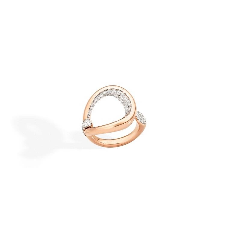 Pomellato Fantina 18K Rose Gold Ring AC0090O7WHRDB000

Inspired by Pomellato's equestrian origins, the Fantina Diamond Ring is graceful, distinctive, and perfect for everyday wear. Crafted from 18k rose gold and accented with round brilliant