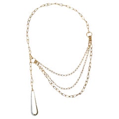 Pomellato Fantina Diamond Necklace 18K Yellow Gold