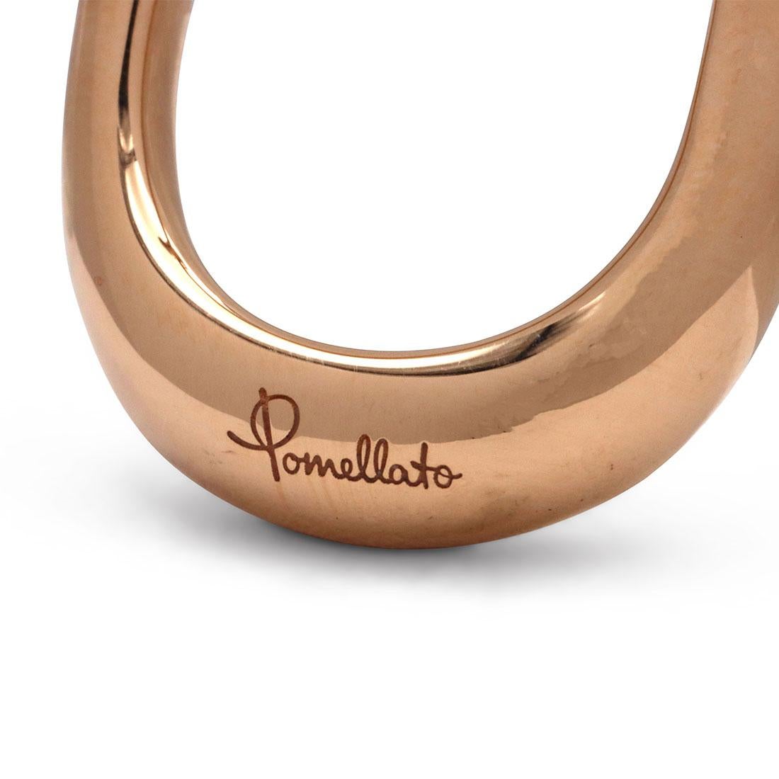 Pomellato 'Fantina' Rose Gold Drop Earrings In Excellent Condition In New York, NY