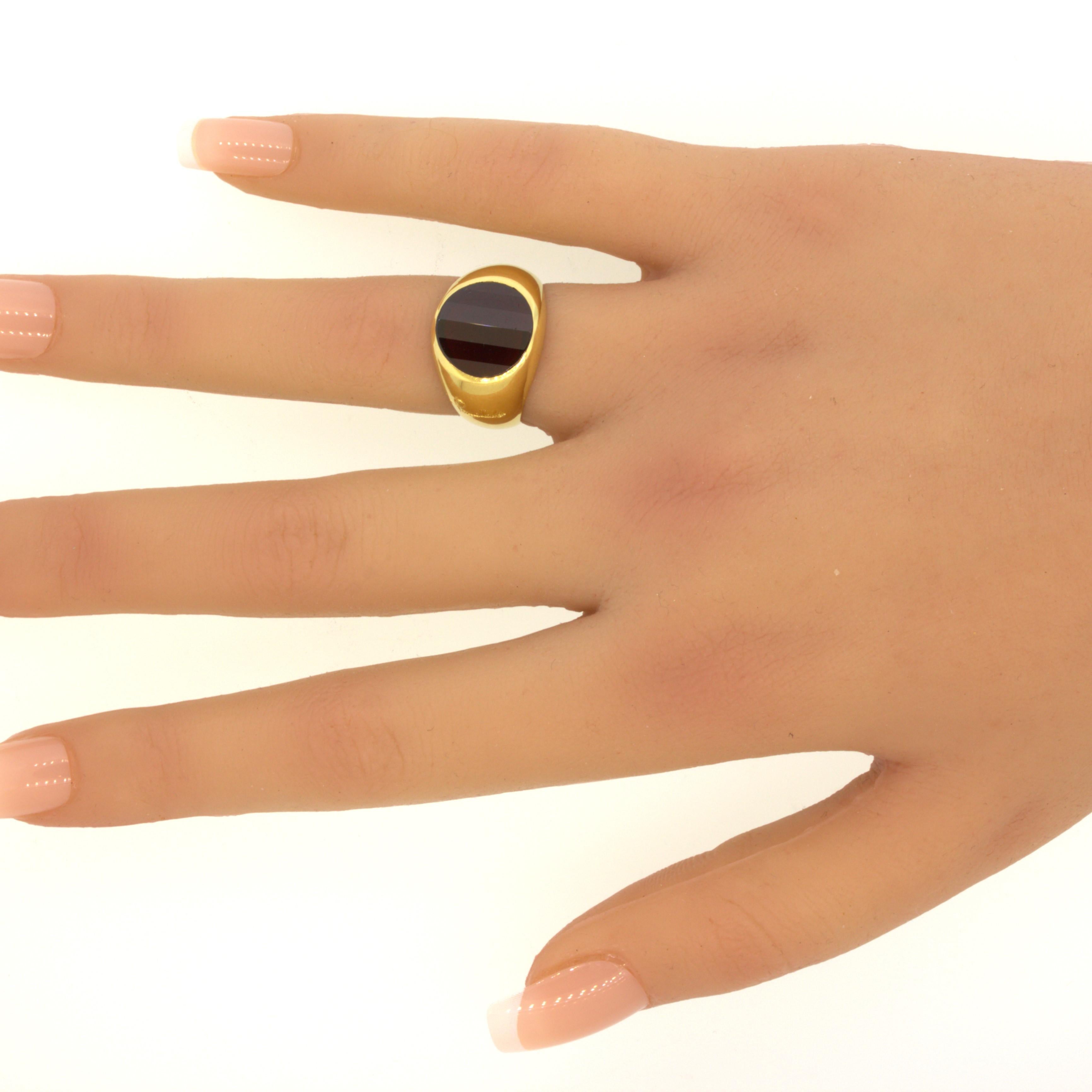Pomellato Garnet 18k Yellow Gold Ring For Sale 5