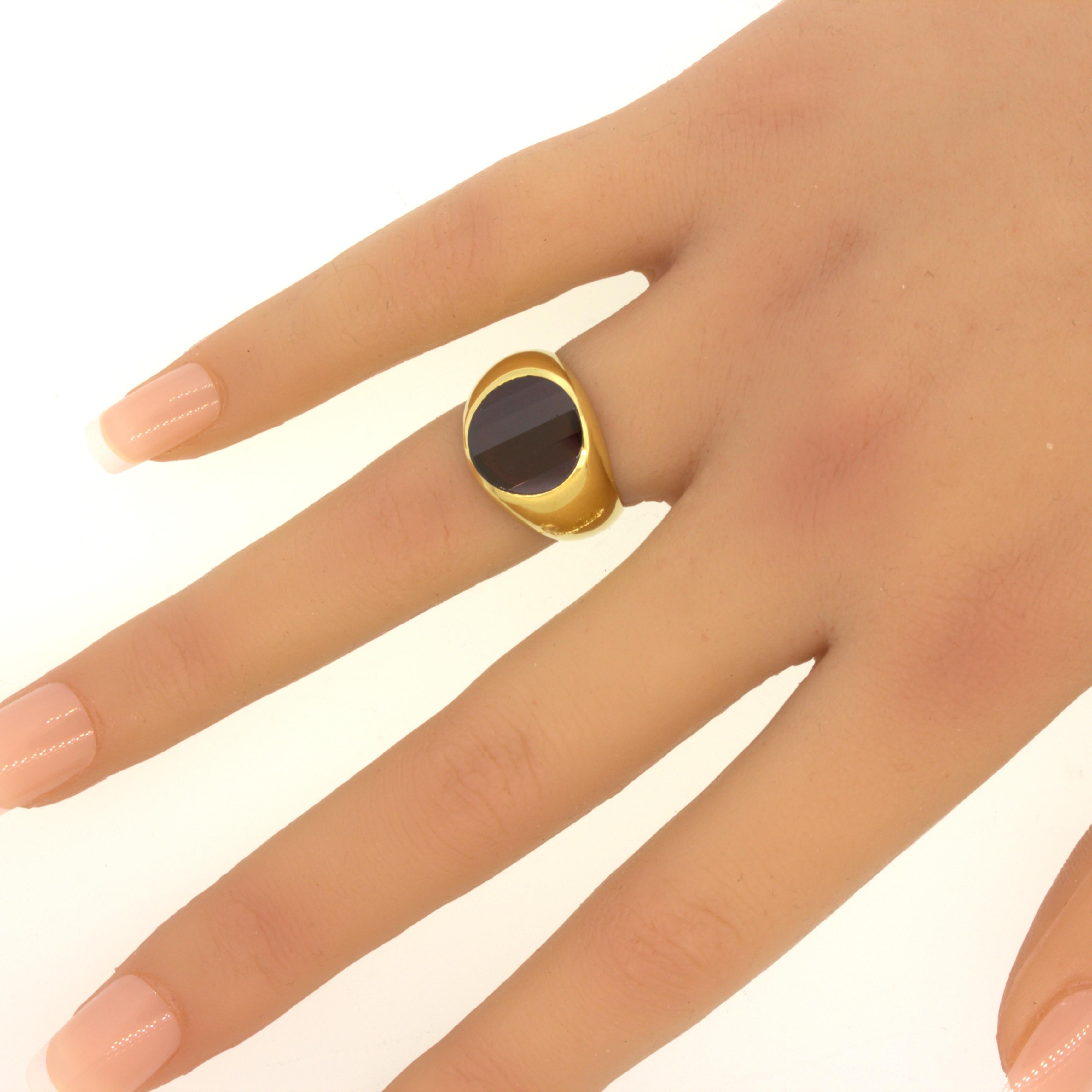 Pomellato Garnet 18k Yellow Gold Ring For Sale 3