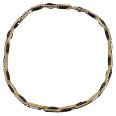 Used Pomellato Garnet Diamond Gold Necklace Two Bracelets