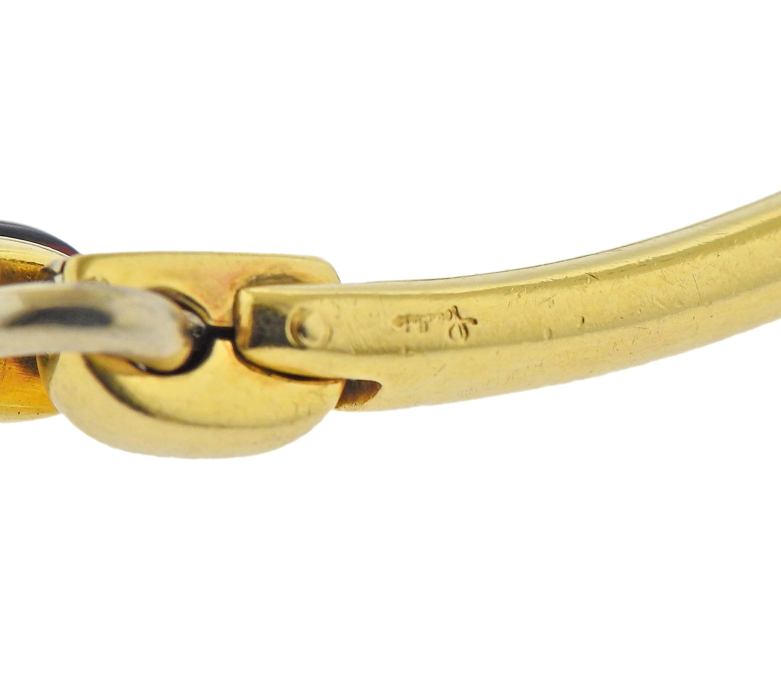Pomellato Garnet Gold Bracelet In Good Condition In New York, NY