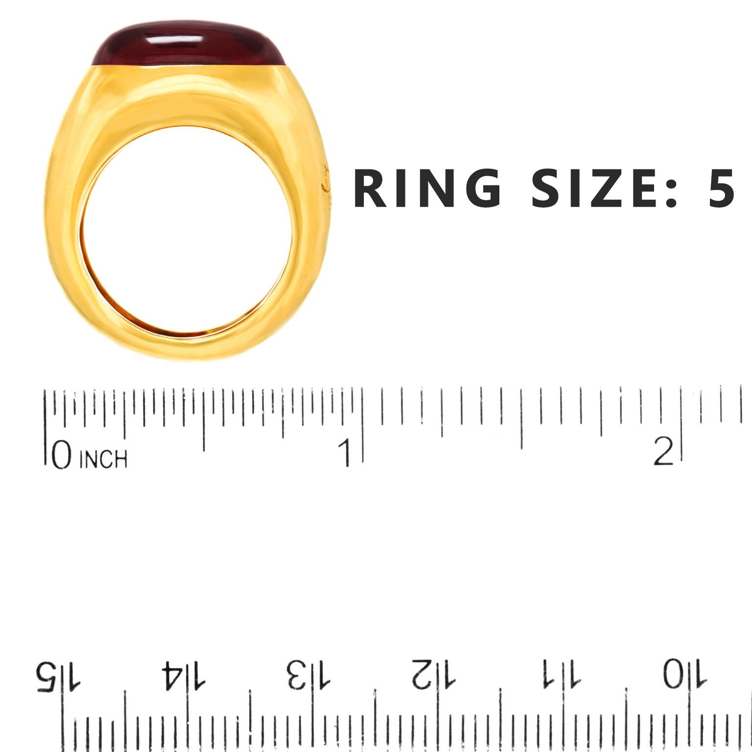 Pomellato Garnet Ring 18k For Sale 1