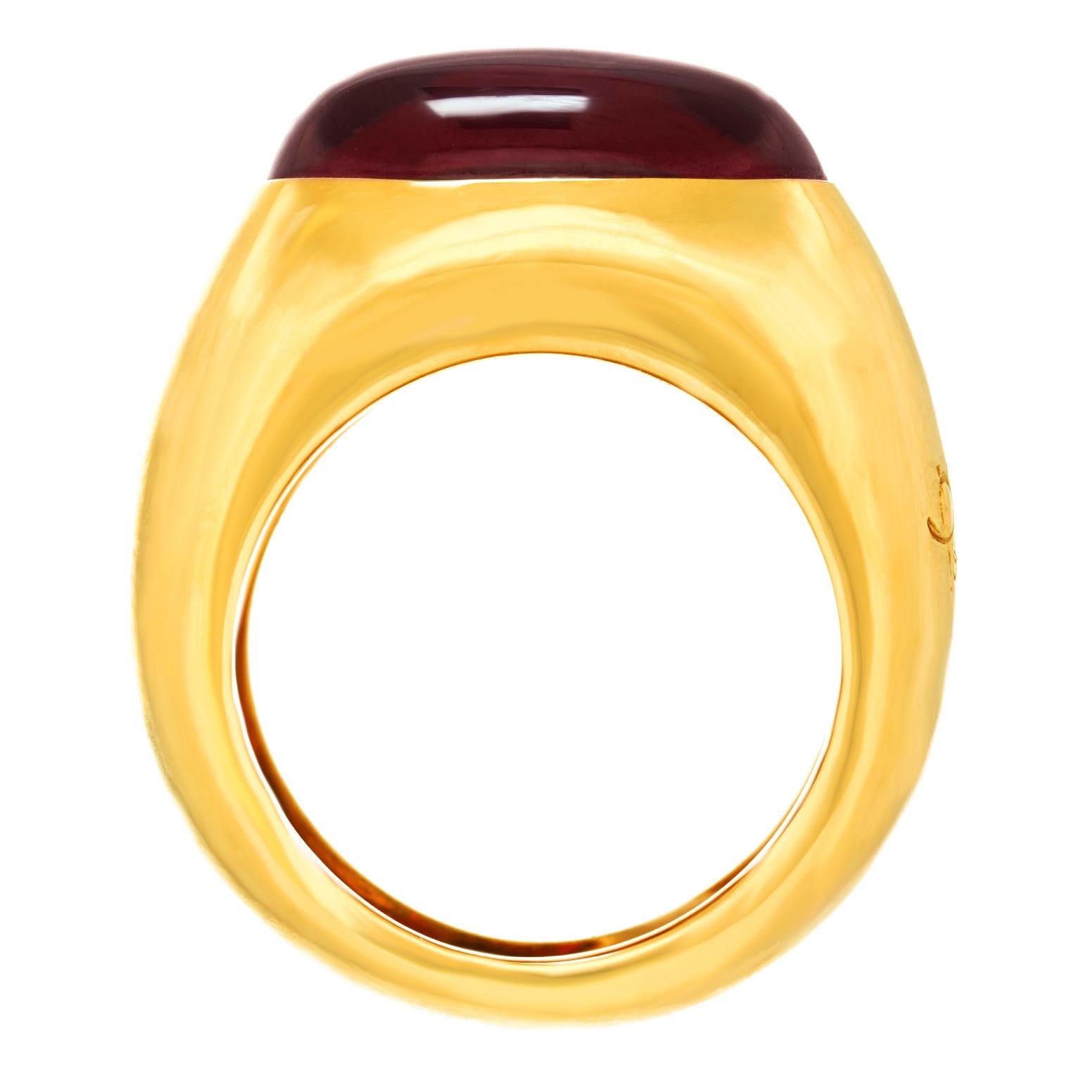 Pomellato Garnet Ring 18k For Sale 2