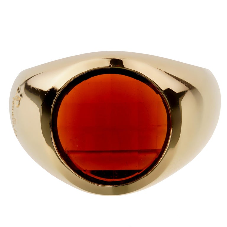Pomellato Garnet Yellow Gold Cocktail Ring photo 2