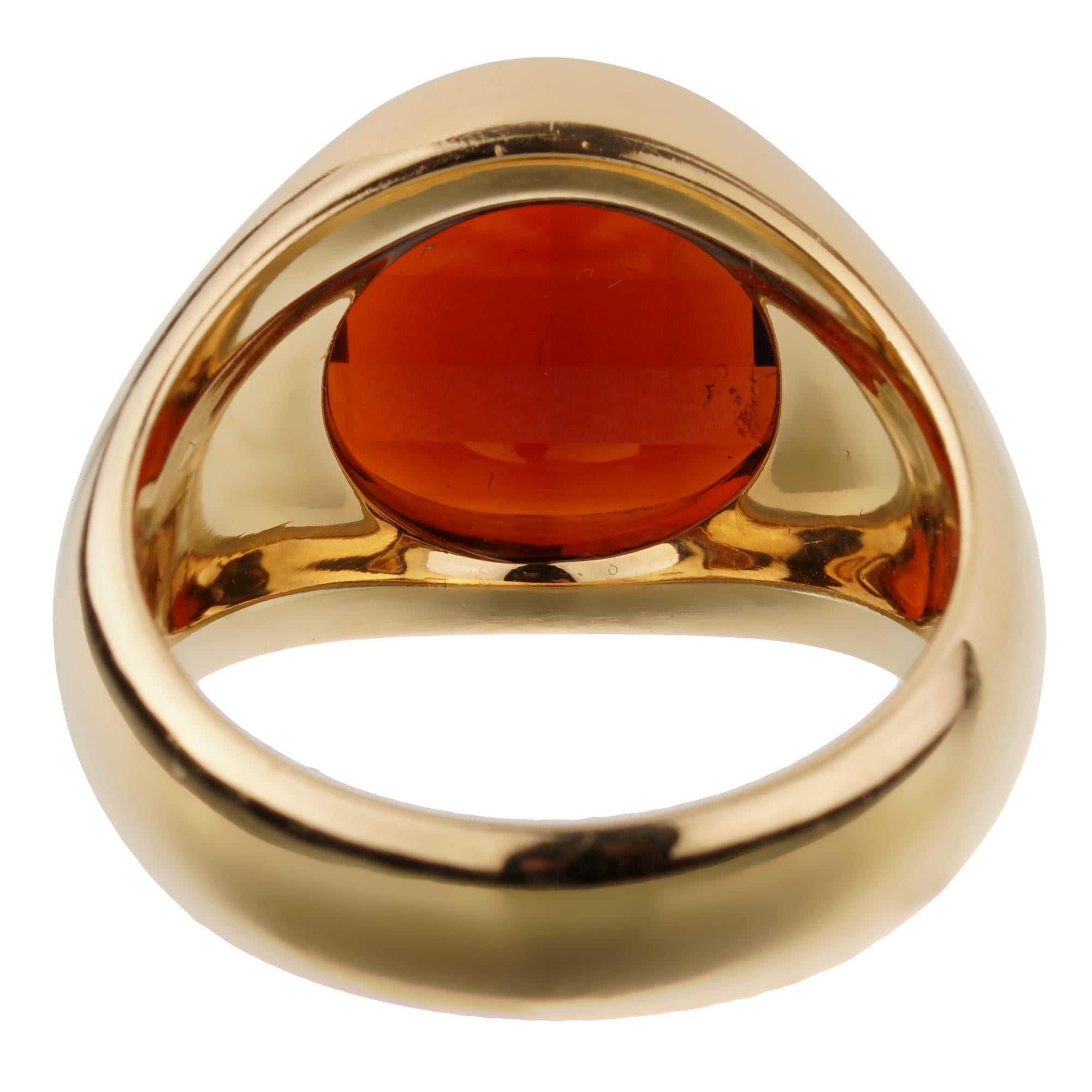 pomellato garnet ring