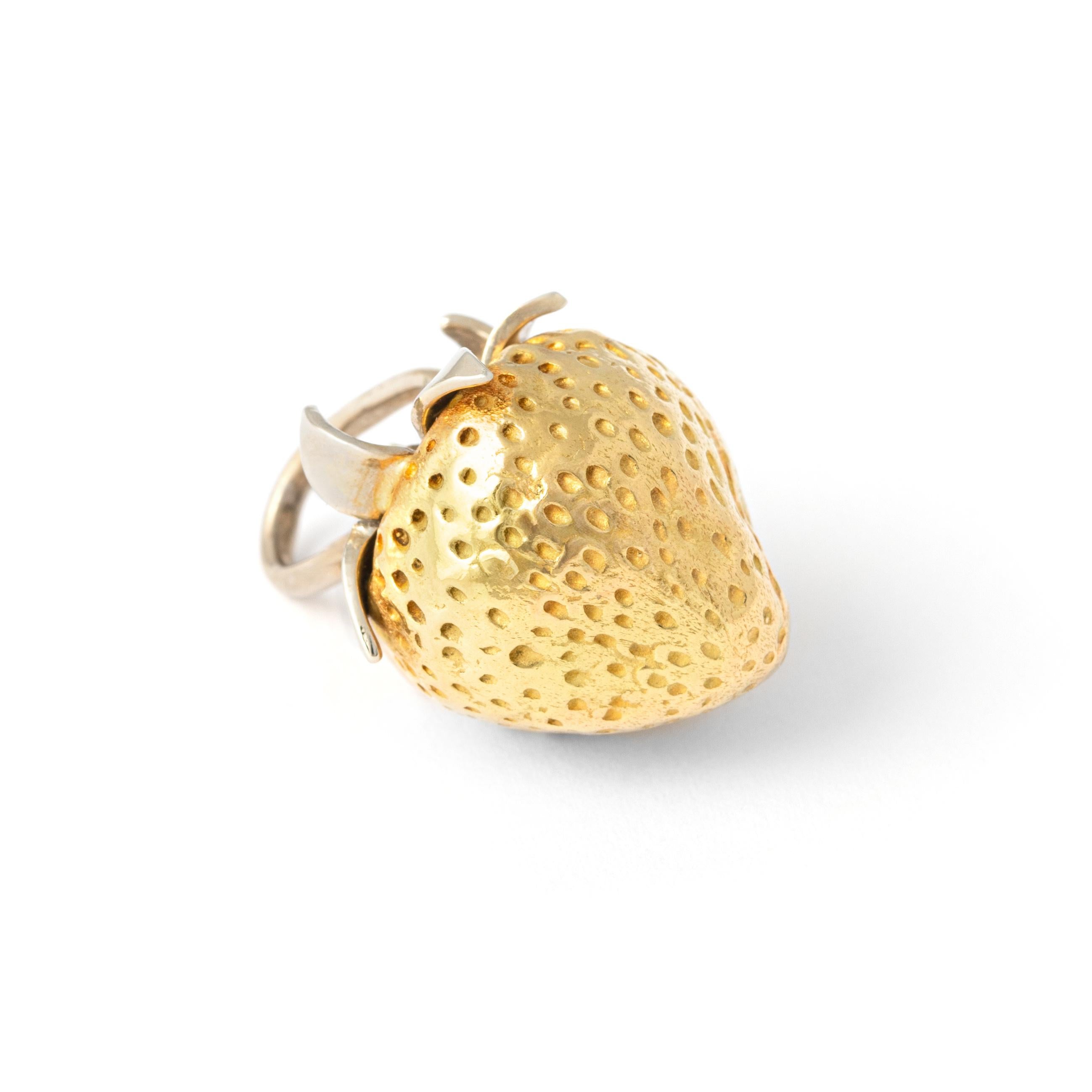 Pomellato Gold 18K Erdbeer-Anhänger Charme mit Anhänger für Damen oder Herren