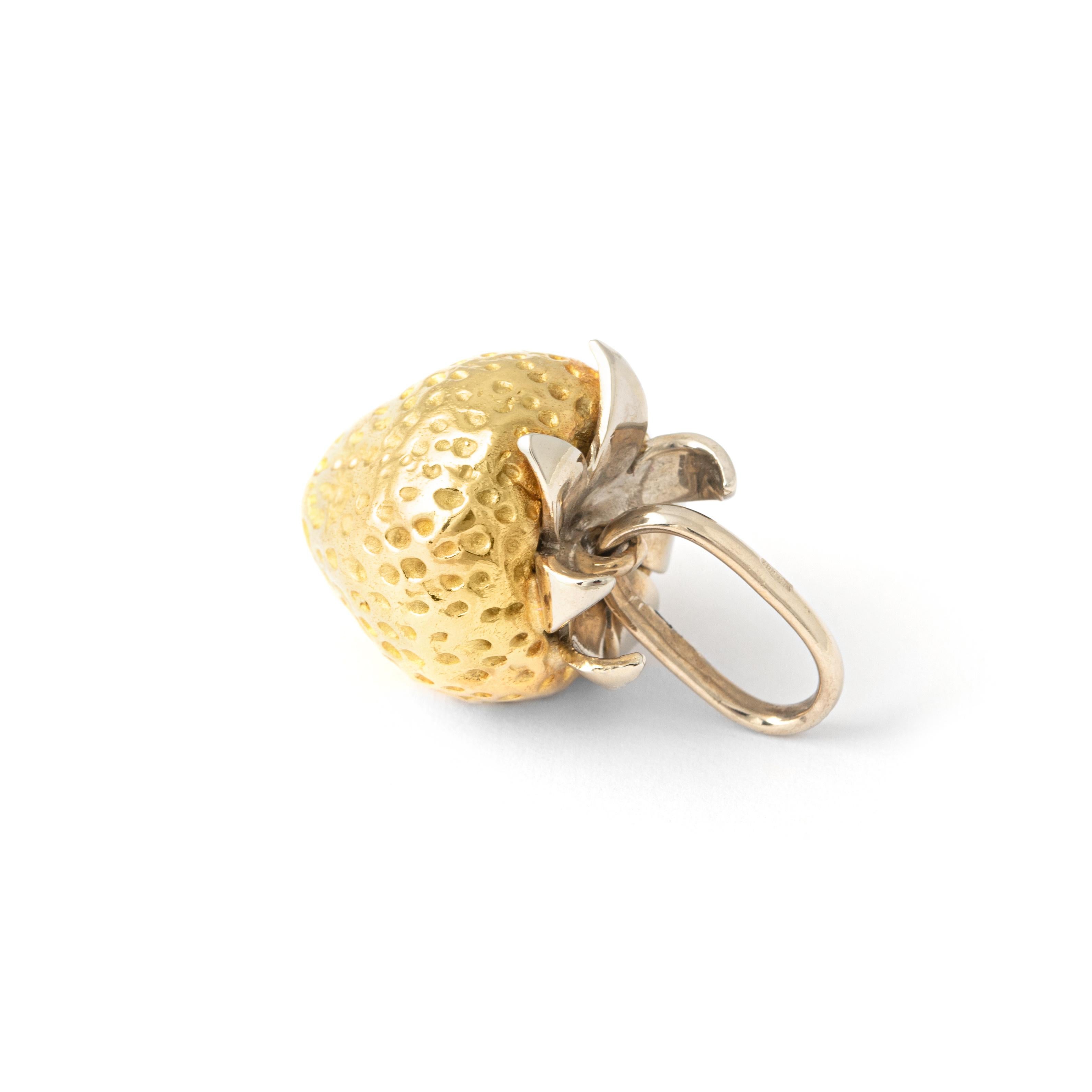 Pomellato Gold 18K Erdbeer-Anhänger Charme mit Anhänger 1