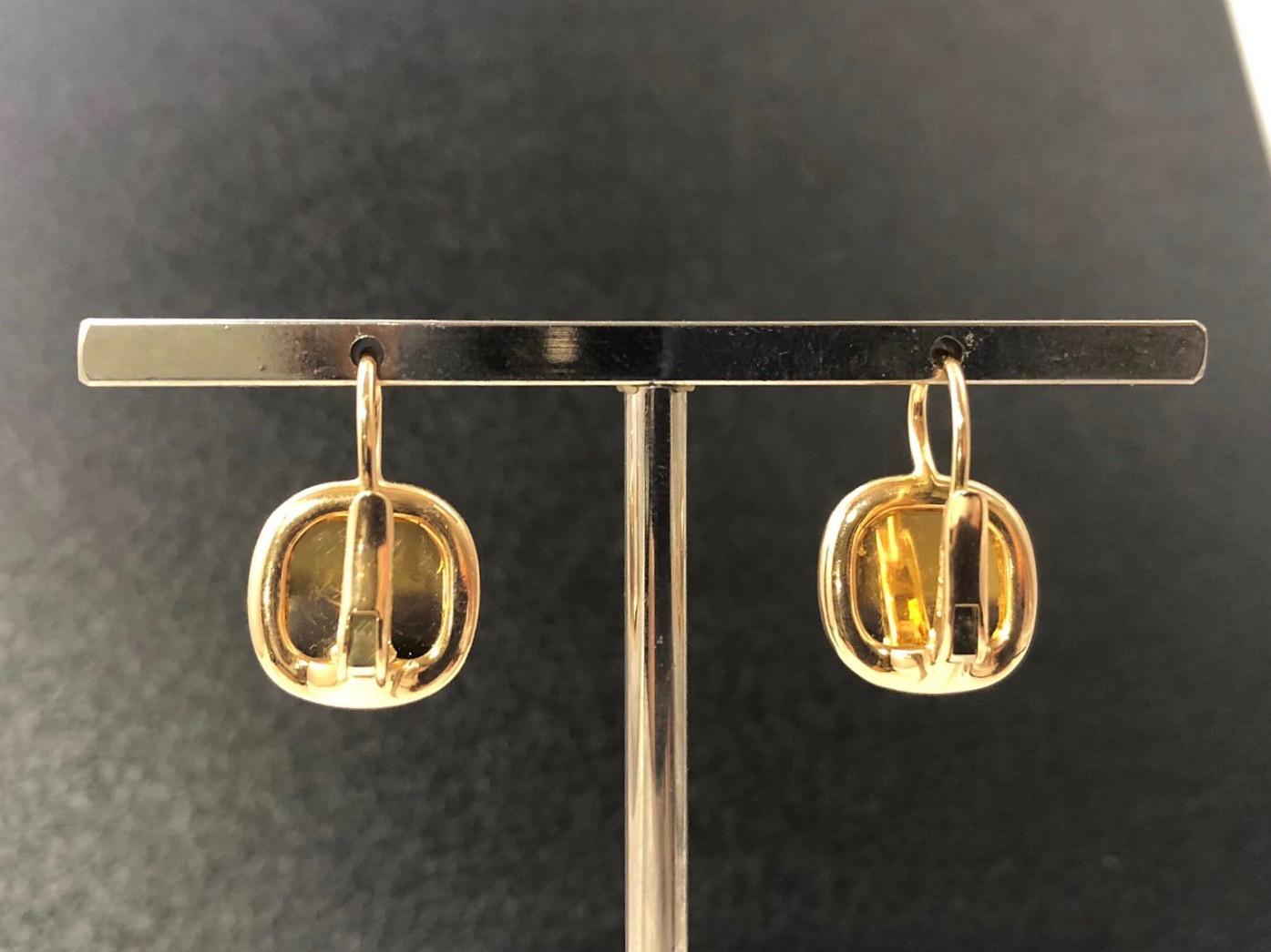 Pomellato Ohrringe aus Gold und rosa Quarz im Zustand „Hervorragend“ in Roma, IT