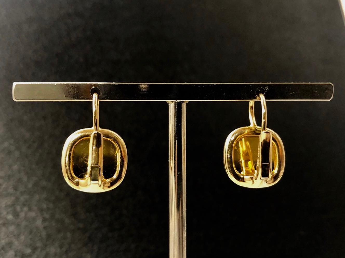 Pomellato Ohrringe aus Gold und rosa Quarz Damen