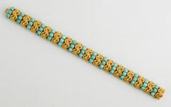 Pomellato Gold and Turquoise Bracelet