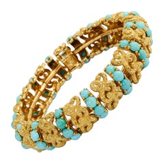 Pomellato Gold and Turquoise Bracelet