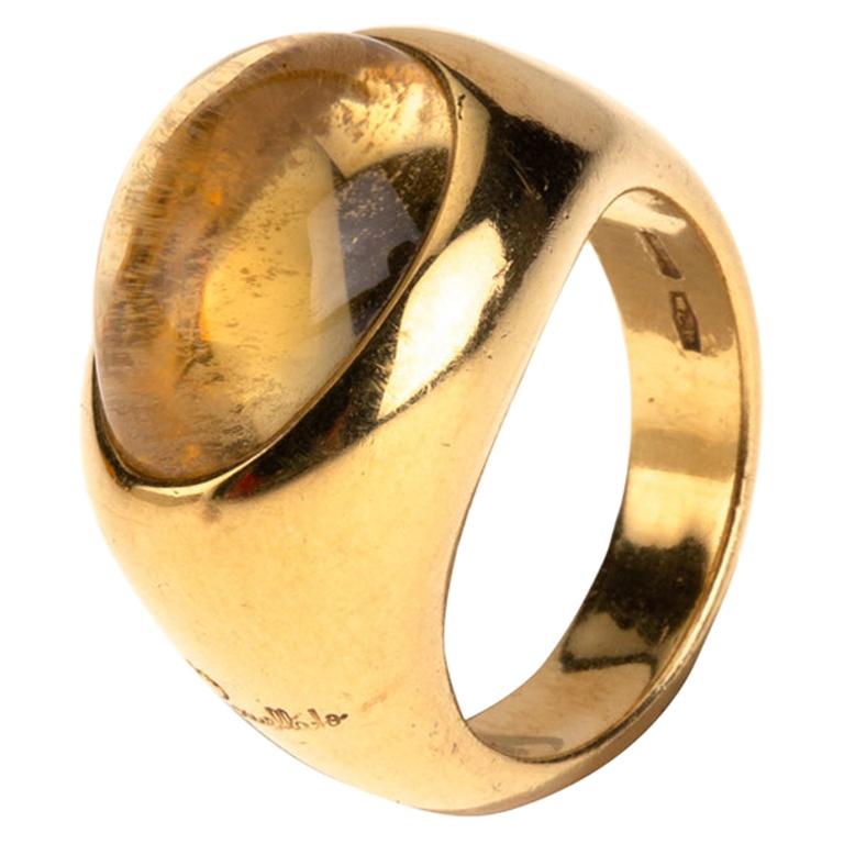 Pomellato Gold Citrine Ring For Sale