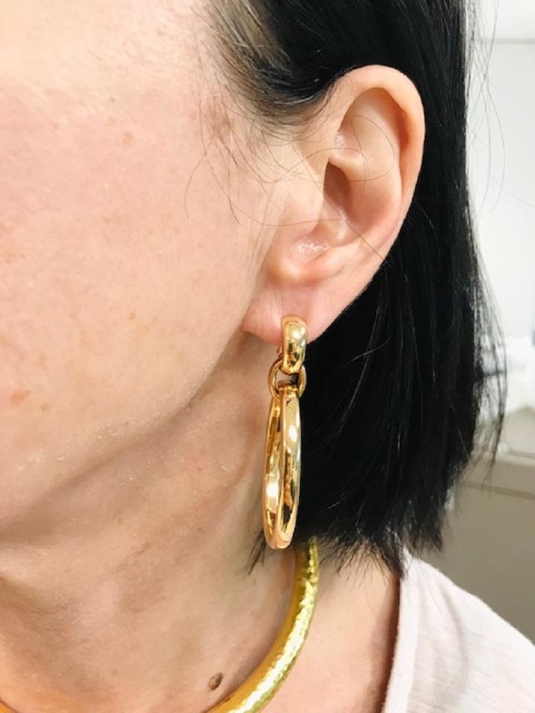 Pomellato 18k Gold Dangling Earrings  For Sale 4