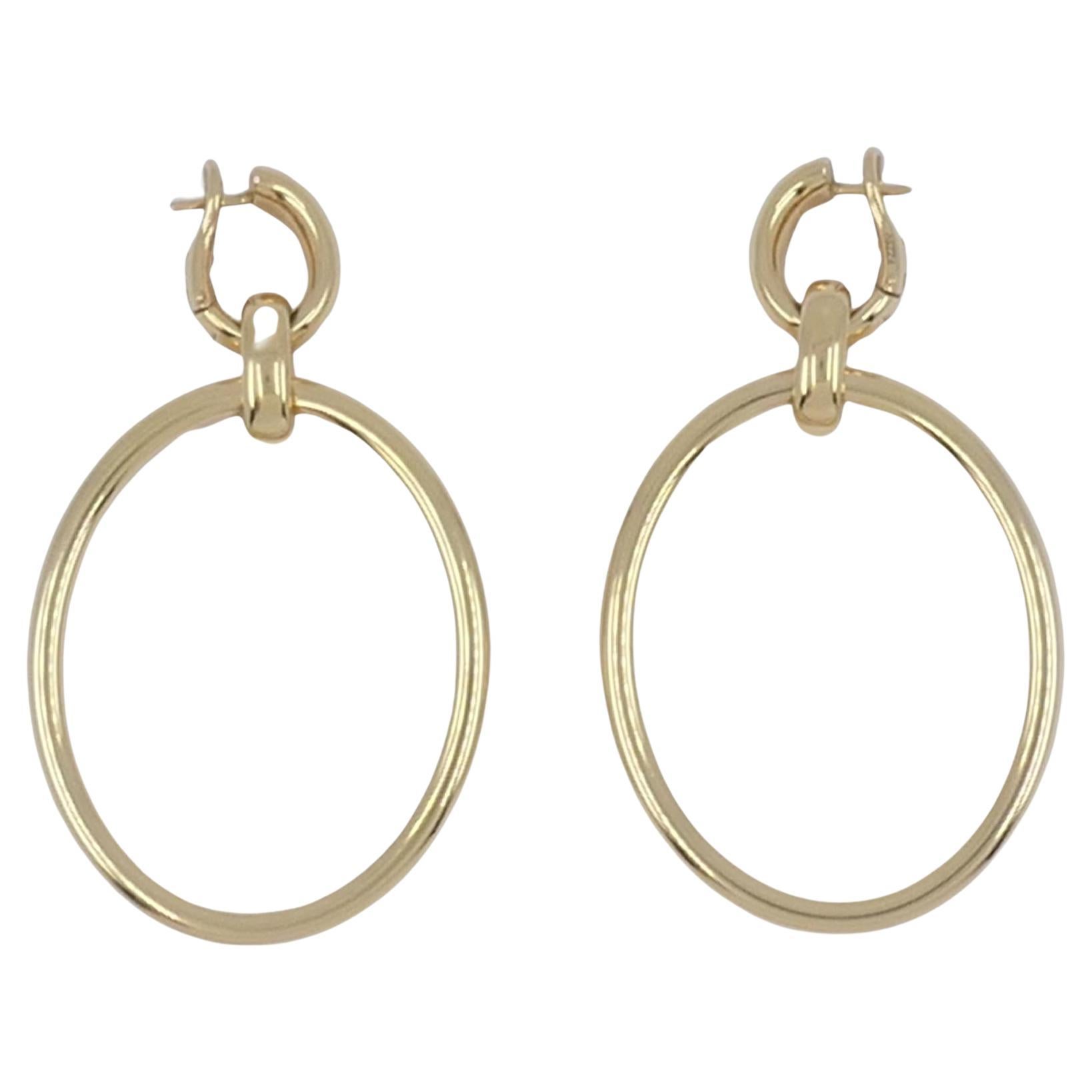 Pomellato 18k Gold Dangling Earrings 