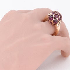 Pomellato Harem Rhodolite Garnet and 18 Karat Rose Gold Ring
