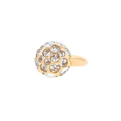 Pomellato Harem Ring in 18 Karat Rose Gold with White Quartz