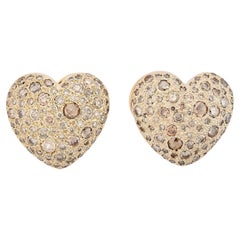 Pomellato Diamant-Ohrclips in Herzform