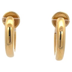 Pomellato-Creolen aus 18 Karat Gelbgold