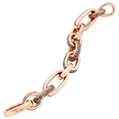 Pomellato Iconica 18 Karat Rose Gold and Brown Diamond Bracelet