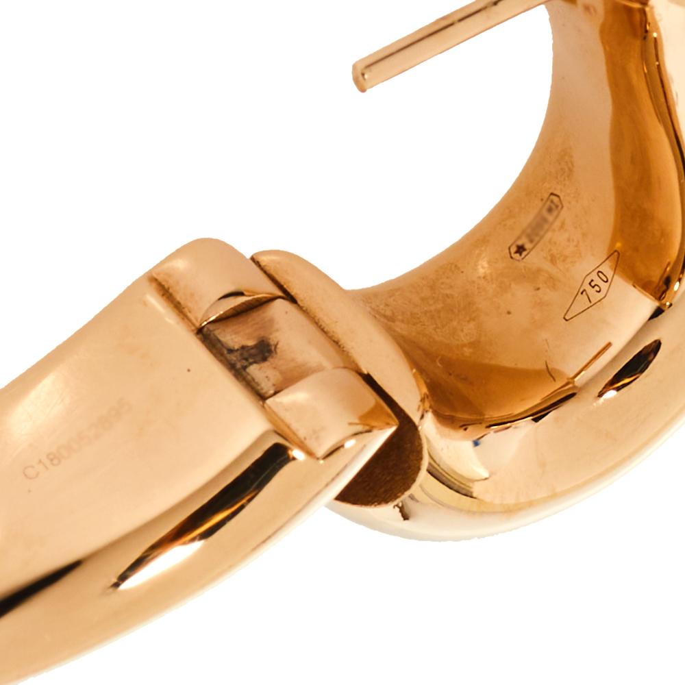 Women's Pomellato Iconica 18K Rose Gold Hoop Earrings