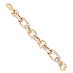 Pomellato Iconica Pulsera de oro rosa con pavé completo de diamantes B.B712GBO7