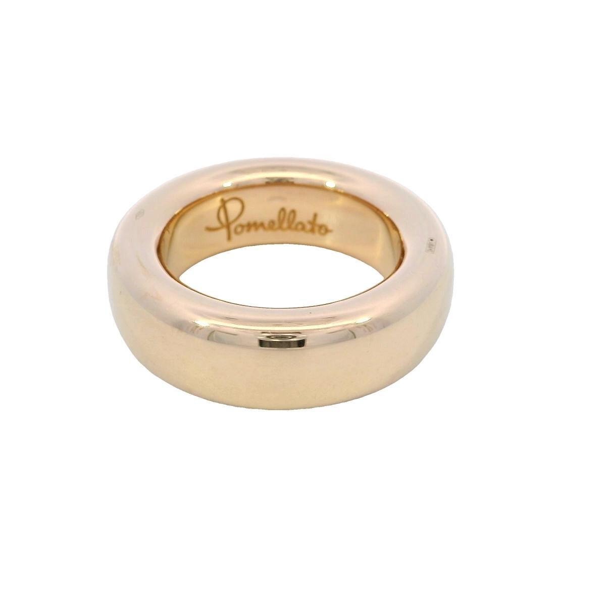 Women's Pomellato Iconica Chunky Doughnut Ring in 18K Rose Gold Size 6.75
