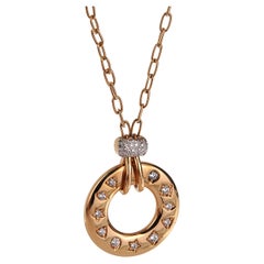 Pomellato Iconica Collier pendentif en or rose 18 carats avec diamants