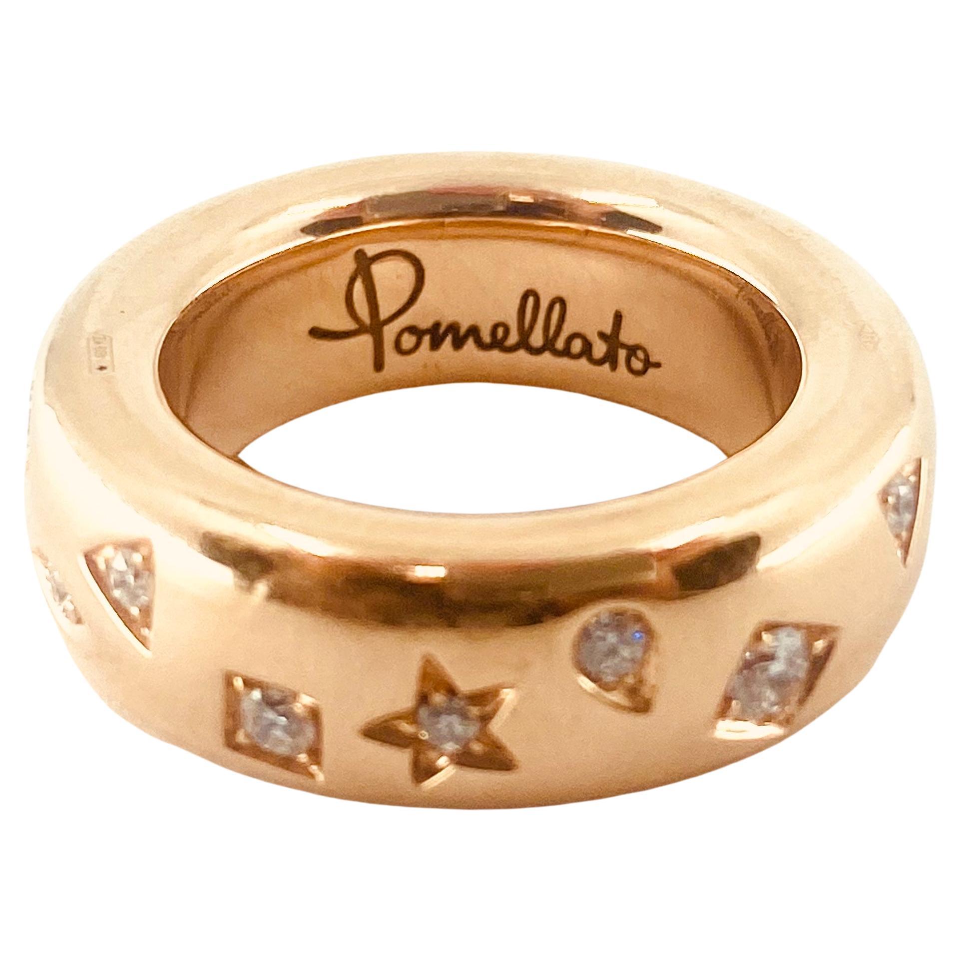 Pomellato Iconica Ring Rose Gold Diamond In Excellent Condition In Beverly Hills, CA