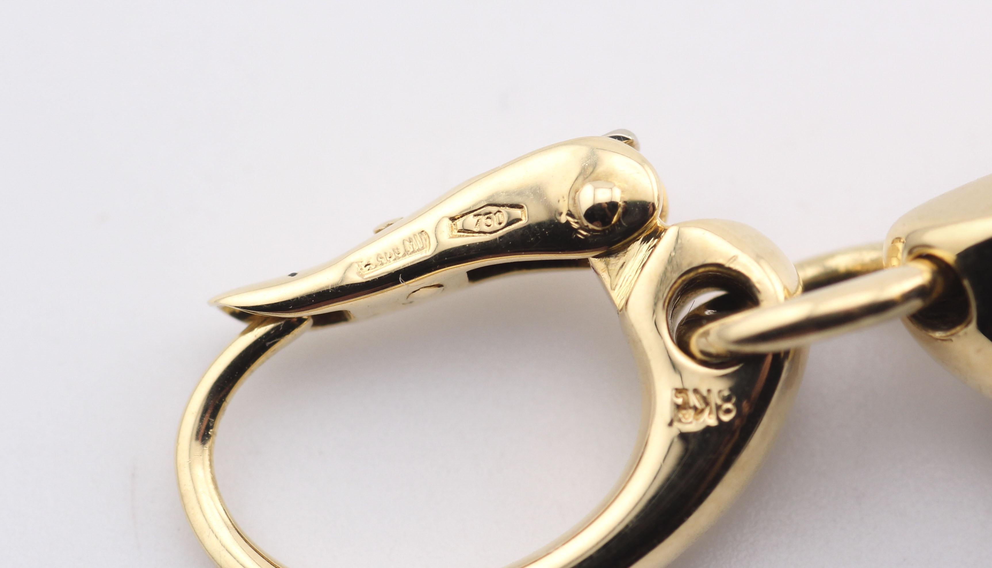 Orecchini pendenti in oro giallo 18k con iolite di Pomellato in vendita 6