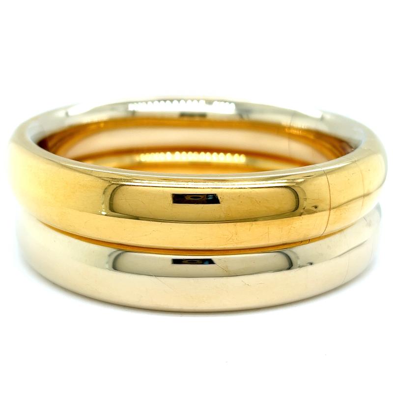 Pomellato Italian 18 Karat Gold Iconica Bangle Bracelet Set In Excellent Condition In Beverly Hills, CA