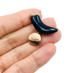 Pomellato Jet Horn Rose Gold Cufflinks