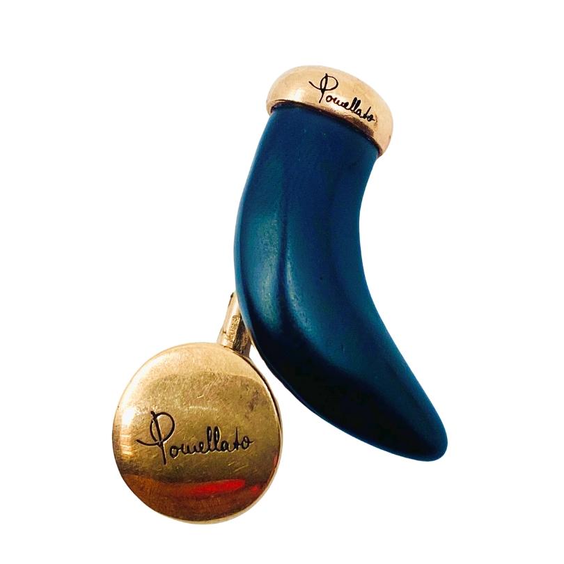 Pomellato Jet Horn Rose Gold Cufflinks For Sale 4