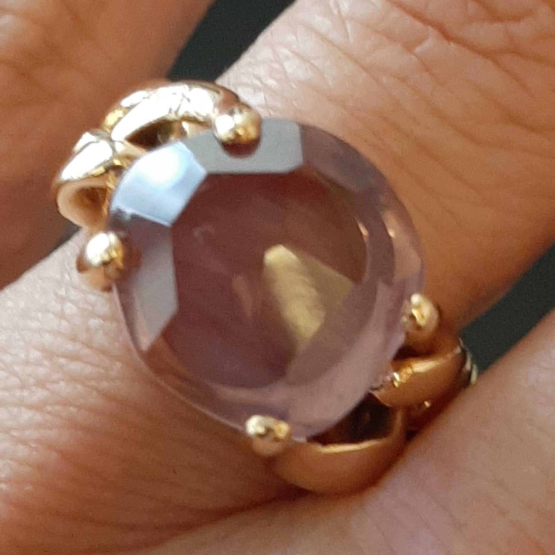 Pomellato Lola Collection Amethyst in 18 Karat Rose Gold Ring.
Marked Pomellato.
Original Price: €4,070

With creativity and character in the international panorama of jewelry, the Pomellato brand was born in 1967 resulting from the intuition of its