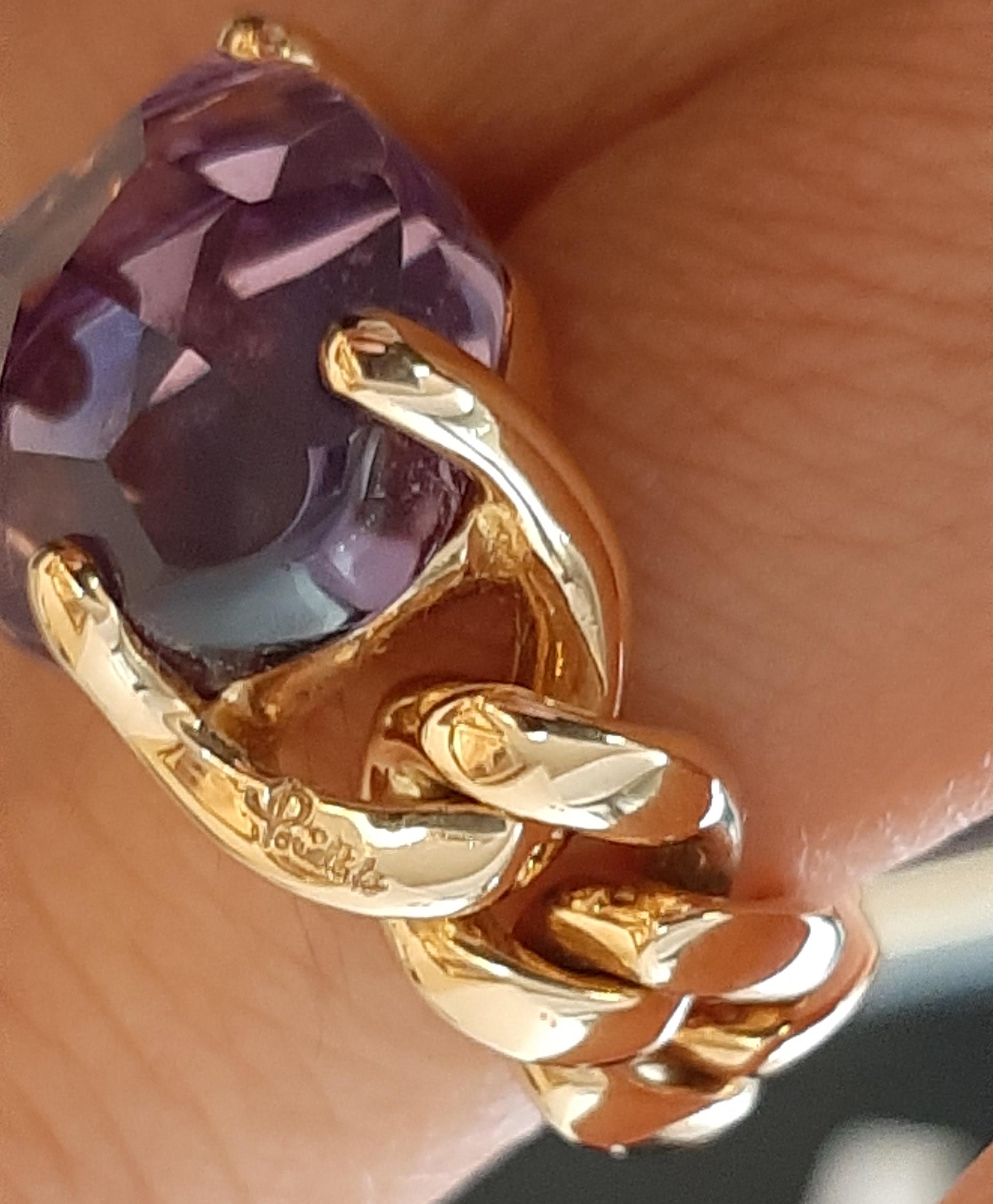 Artisan Pomellato Lola Collection Amethyst in 18 Karat Rose Gold Ring
