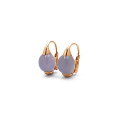 Pomellato Luna Rose Gold and Chalcedony Earrings